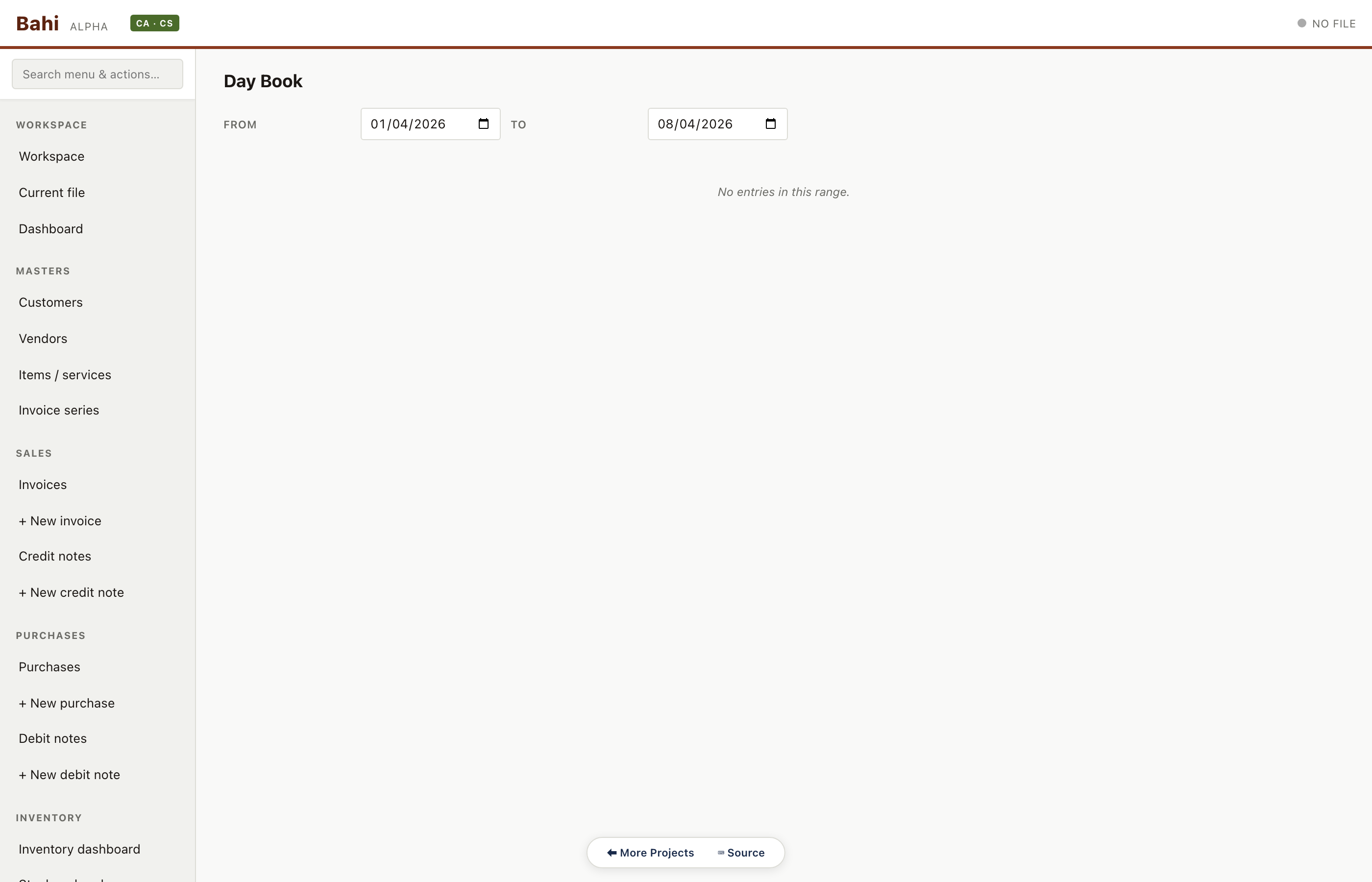 Client 1 — Day book review